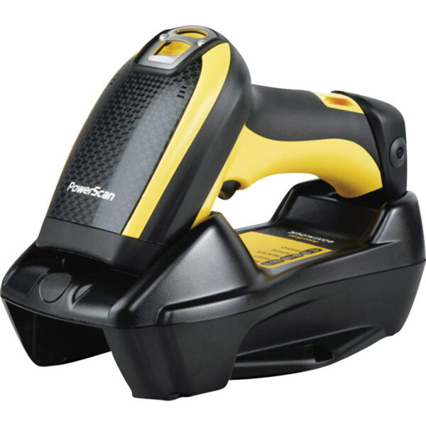 Datalogic PowerScan PM9501, Auto Range, RS-232 Kit, 433MHz, Removable Battery (Kit inc. PM9501-AR433RB Scanner, BC9030-433 Base, EU Power Brick/Cord, CAB-433 Cable)