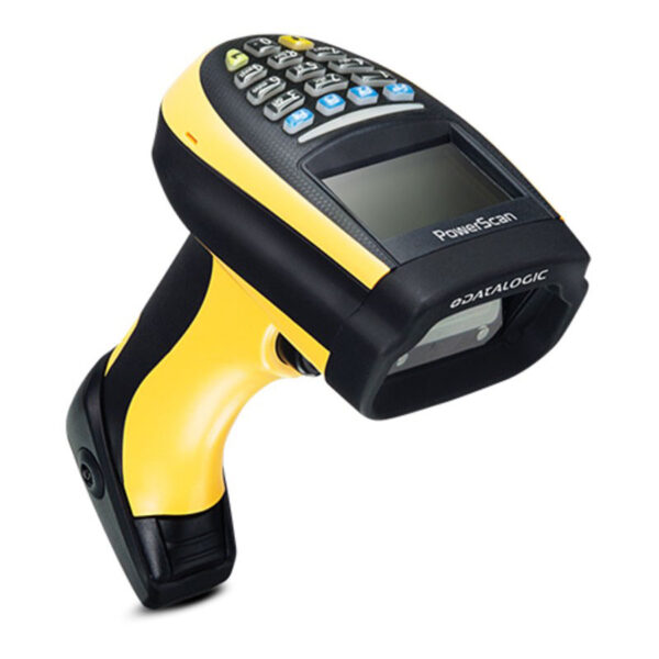 Datalogic PowerScan PM9501, 433 MHz, Area Imager Scanner, Auto Range, Display/16-Key, Removable Battery