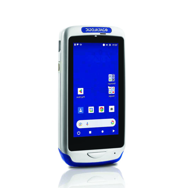 911400006 Datalogic JOYA TOUCH 22 HANDHELD, 802.11 A/B/G/N/AC, BT 5.1, 2D MEGAPIXEL IMAGER W/ RED ILLUM. & GREEN SPOT, 4.3 FULL TOUCH, VOIP, PRESENTATION MODE, ANDROID 11, GMS, 4GB RAM/32 GB FLASH, GREY/BLUE, FCC & CE